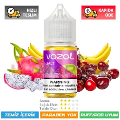 Vozol Likit Dragon Fruit Banana Cherry Salt 30ml