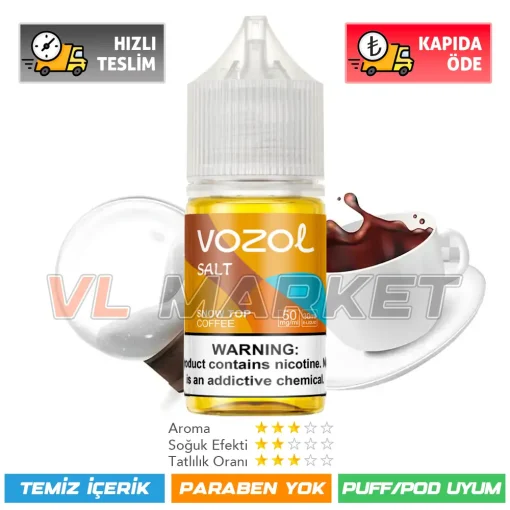 Vozol Likit Salt Snow Top Coffee 30ml