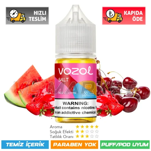 Vozol Likit Red Storm Salt 30ml